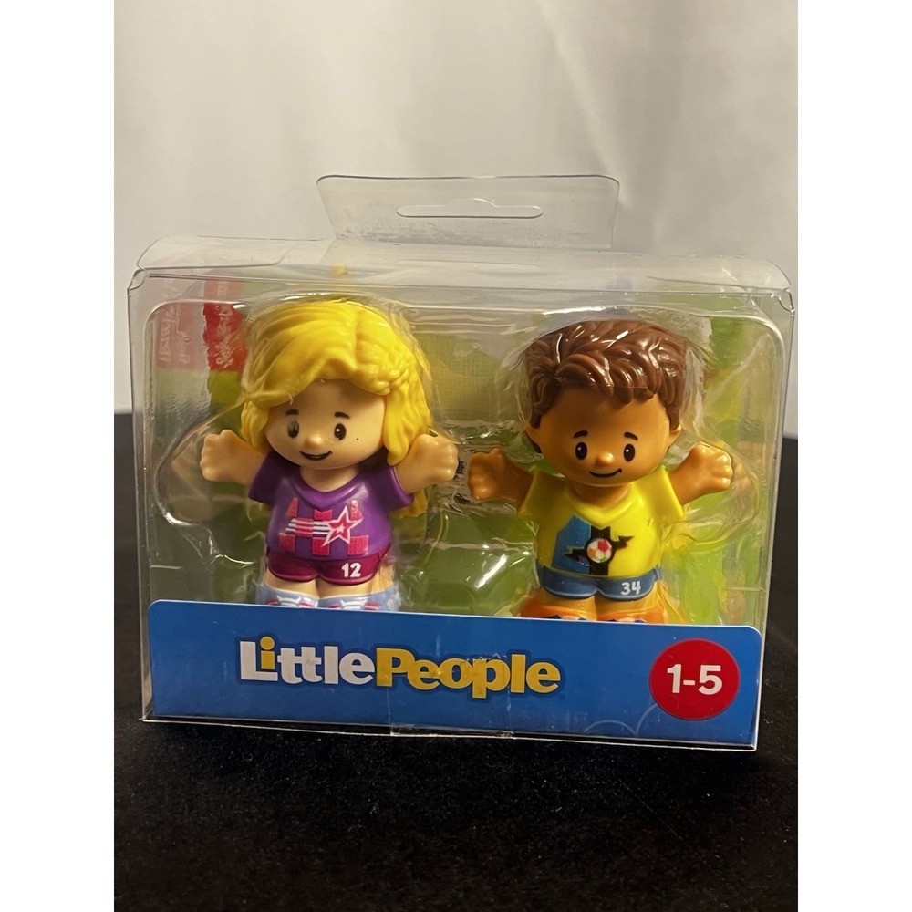 Brand New Fisher-Price Little People Sports Friends Soccer 2-Pack!